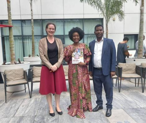 During the session, the coalition presented the African member of the Working Group, Aua Balde, with the 2025 Missing Voices report titled Unbowed for Justice. 
